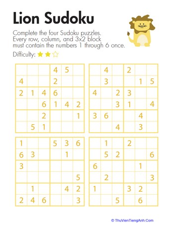 Lion Sudoku
