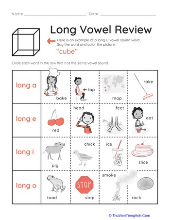 Long Vowel Review