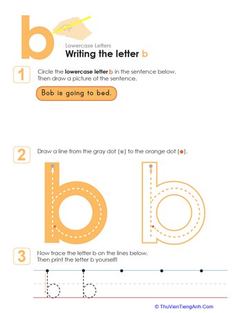 Writing the Letter b