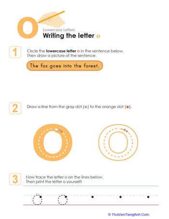 Writing the Letter o