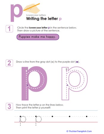 Writing the Letter p