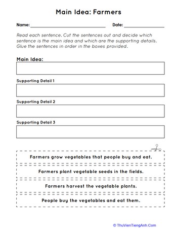 Main Idea: Farmers