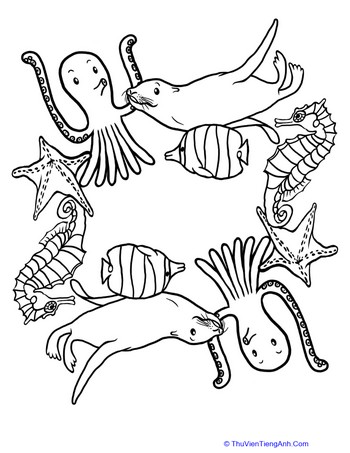 Sea Creatures Mandala