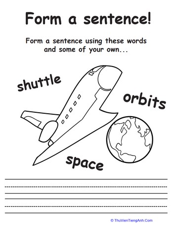 Make a Space Shuttle Sentence