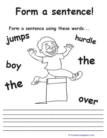 Build a Hurdling Sentence