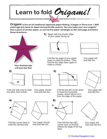 Make an Origami Star