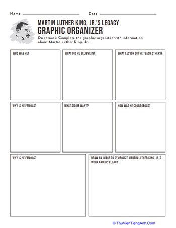 Martin Luther King, Jr.’s Legacy Graphic Organizer