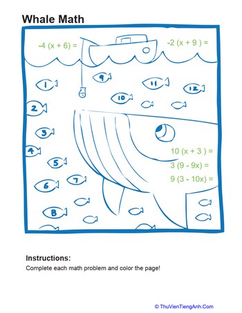 Algebra Coloring Page #8