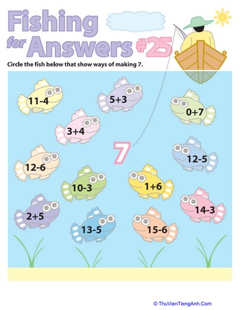 Fishing For Math Facts: Seven