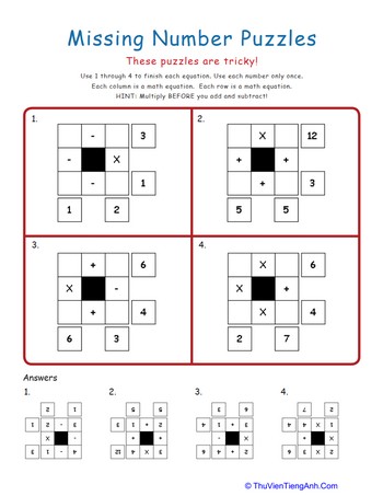 Tricky Math Puzzles