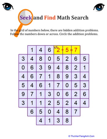 Math Search Puzzles