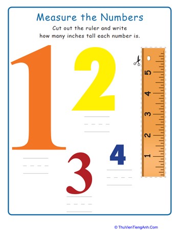 Measure Numbers 1 to 4