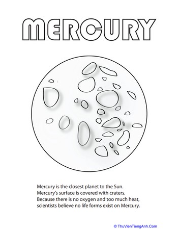 Mercury Coloring Page