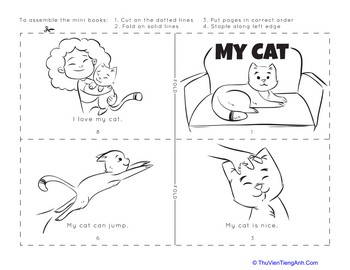 Make a Mini Story Book: My Cat