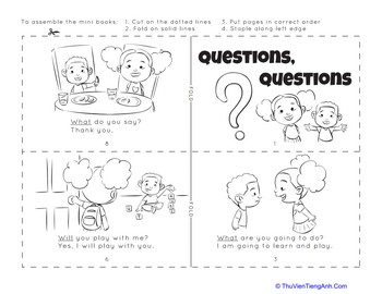 Make a Mini Story Book: Questions, Questions