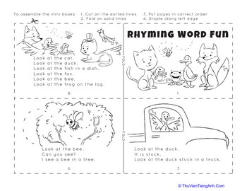 Make a Mini Story Book: Rhyming Fun