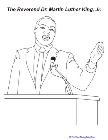 Martin Luther King, Jr. Coloring