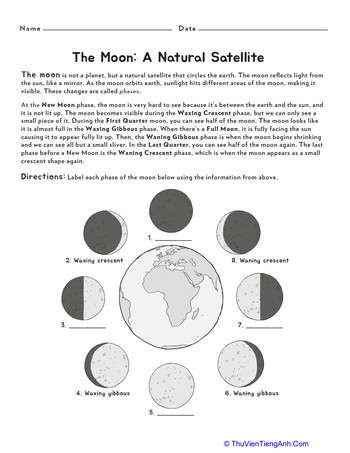 The Moon: A Natural Satellite