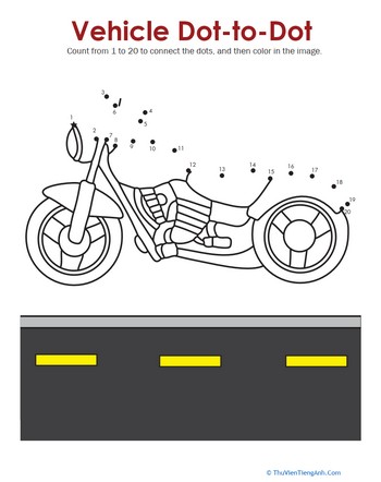 Motorcycle Dot-to-Dot