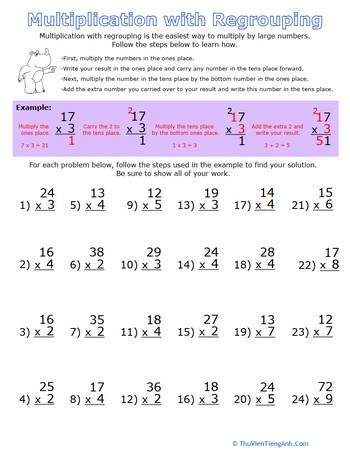 Multiplication with Regrouping