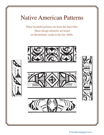 Native American Patterns: Zuni