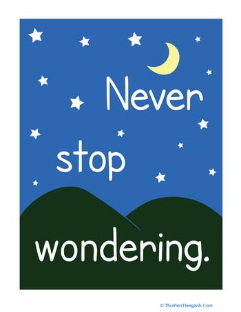 Never Stop Wondering