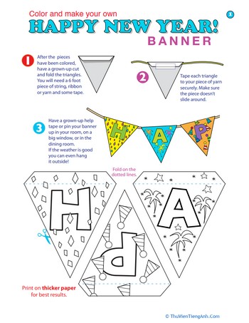 New Year Arts and Crafts: Banner