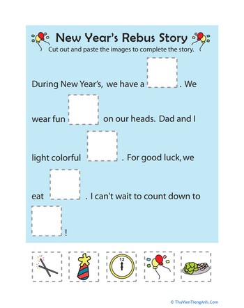 New Year’s Rebus Story