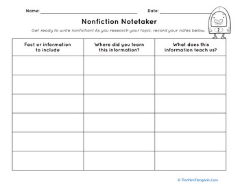 Nonfiction Notetaker