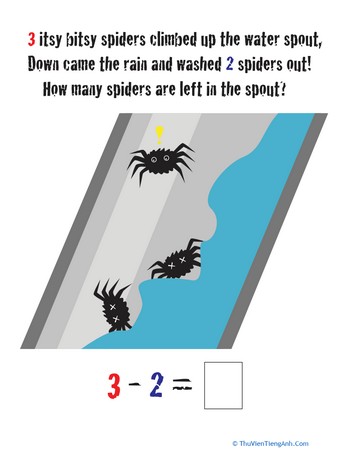 Itsy Bitsy Spider Subtraction
