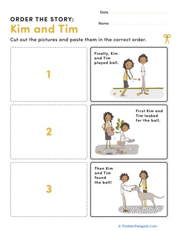 Order the Story: Kim and Tim