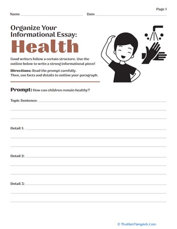Organize Your Informational Essay: Health