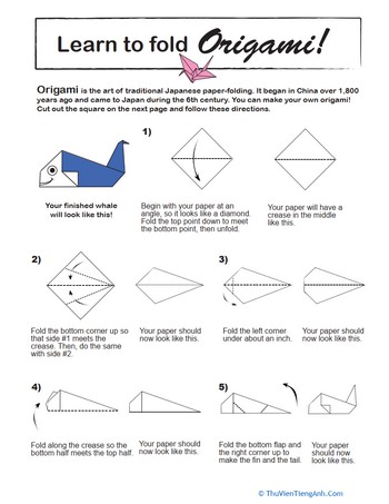 Origami Whale