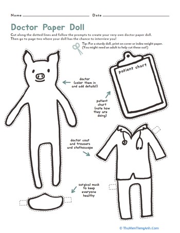 Make a Paper Doll: Doctor