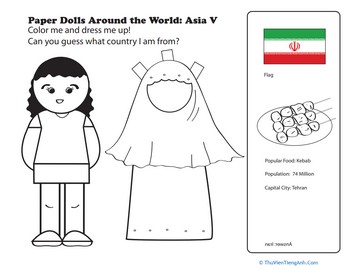 Paper Dolls Around the World: Asia V