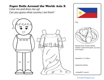 Filipino Paper Doll