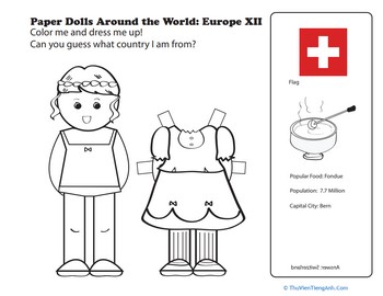 Paper Dolls Around the World: Europe XII