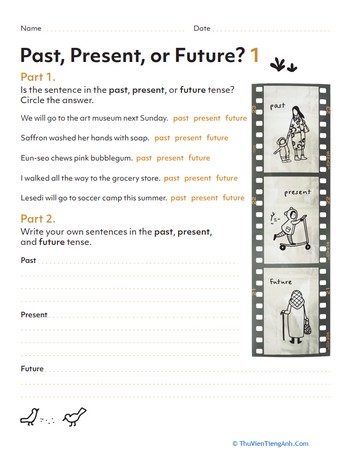 Past, Present, or Future Tense? 1