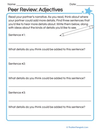 Peer Review: Adjectives