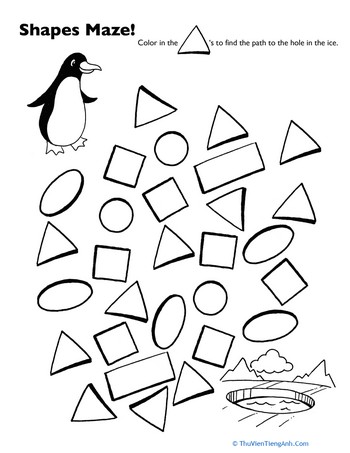 Penguin Shape Maze