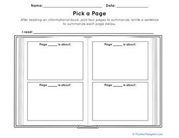 Pick a Page