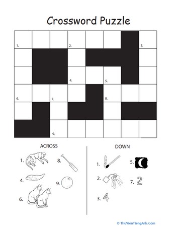 Crossword Puzzle: Picture Clues