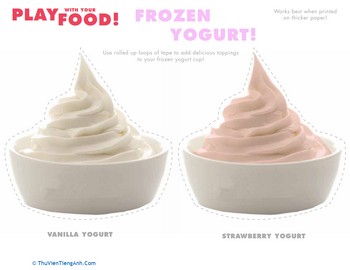 Play Food: Frozen Yogurt!