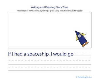 Practice Handwriting: Spaceship