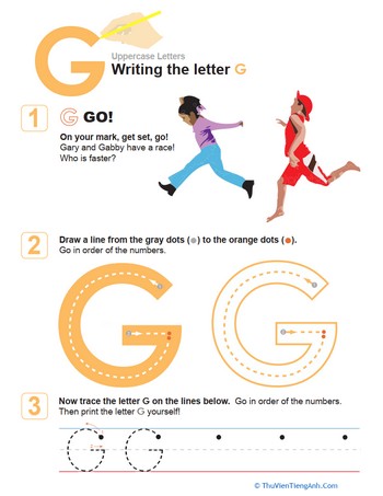 G is for Go! Practice Writing the Letter G