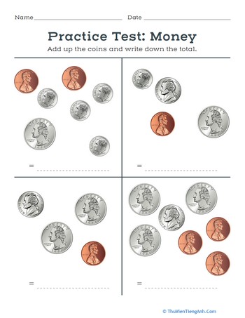 Practice Test: Money