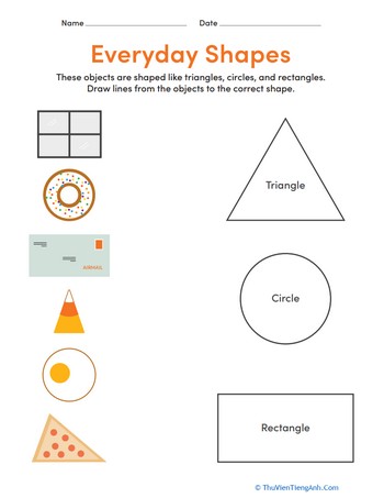 Preschool Math: Everyday Shapes #1