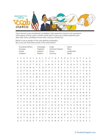 President Word Search