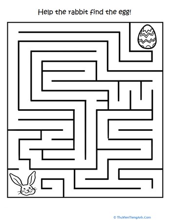 Printable Easter Activities: Egg Hunt Maze