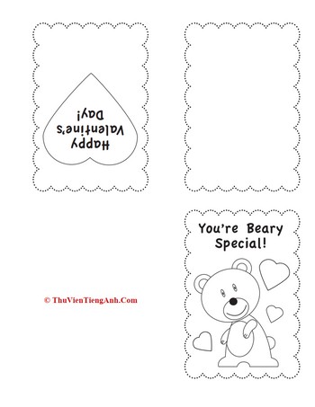 Printable Valentine’s Day Cards to Color